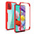 Carcasa Bumper Funda Silicona Transparente 360 Grados MJ1 para Samsung Galaxy M40S Rojo
