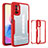 Carcasa Bumper Funda Silicona Transparente 360 Grados MJ1 para Xiaomi Redmi Note 10T 5G Rojo