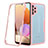 Carcasa Bumper Funda Silicona Transparente 360 Grados MJ2 para Samsung Galaxy A32 4G Oro Rosa