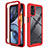 Carcasa Bumper Funda Silicona Transparente 360 Grados para Motorola Moto G22 Rojo