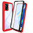 Carcasa Bumper Funda Silicona Transparente 360 Grados para Oppo A95 4G Rojo