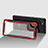 Carcasa Bumper Funda Silicona Transparente 360 Grados para Samsung Galaxy M60s Rojo