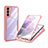 Carcasa Bumper Funda Silicona Transparente 360 Grados para Samsung Galaxy S21 5G Rosa