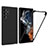 Carcasa Bumper Funda Silicona Transparente 360 Grados para Samsung Galaxy S22 Ultra 5G Negro