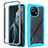 Carcasa Bumper Funda Silicona Transparente 360 Grados para Xiaomi Mi 11 Lite 5G Azul Cielo