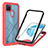 Carcasa Bumper Funda Silicona Transparente 360 Grados YB1 para Realme C21Y Rojo