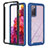 Carcasa Bumper Funda Silicona Transparente 360 Grados YB1 para Samsung Galaxy S20 FE (2022) 5G Azul