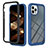 Carcasa Bumper Funda Silicona Transparente 360 Grados YB2 para Apple iPhone 14 Pro Max Azul
