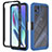 Carcasa Bumper Funda Silicona Transparente 360 Grados YB2 para Motorola Moto G50 5G Azul