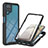 Carcasa Bumper Funda Silicona Transparente 360 Grados YB2 para Samsung Galaxy A12 5G Negro