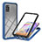 Carcasa Bumper Funda Silicona Transparente 360 Grados YB2 para Samsung Galaxy A31 Azul