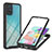 Carcasa Bumper Funda Silicona Transparente 360 Grados YB2 para Samsung Galaxy A51 5G Negro