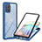 Carcasa Bumper Funda Silicona Transparente 360 Grados YB2 para Samsung Galaxy A71 4G A715 Azul