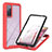 Carcasa Bumper Funda Silicona Transparente 360 Grados YB2 para Samsung Galaxy S20 FE 5G Rojo