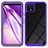 Carcasa Bumper Funda Silicona Transparente 360 Grados ZJ1 para Google Pixel 4 XL Purpura Claro