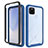 Carcasa Bumper Funda Silicona Transparente 360 Grados ZJ1 para Google Pixel 4a 5G Azul