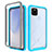 Carcasa Bumper Funda Silicona Transparente 360 Grados ZJ1 para Google Pixel 4a 5G Azul Cielo