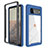 Carcasa Bumper Funda Silicona Transparente 360 Grados ZJ1 para Google Pixel 6 5G Azul