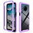 Carcasa Bumper Funda Silicona Transparente 360 Grados ZJ1 para Nokia X100 5G Purpura Claro