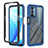 Carcasa Bumper Funda Silicona Transparente 360 Grados ZJ1 para OnePlus Nord N200 5G Azul