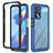 Carcasa Bumper Funda Silicona Transparente 360 Grados ZJ1 para Oppo A16 Azul