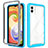 Carcasa Bumper Funda Silicona Transparente 360 Grados ZJ1 para Samsung Galaxy A04 4G Azul Cielo