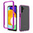 Carcasa Bumper Funda Silicona Transparente 360 Grados ZJ1 para Samsung Galaxy A04s Morado