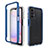 Carcasa Bumper Funda Silicona Transparente 360 Grados ZJ1 para Samsung Galaxy A13 4G Azul