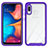 Carcasa Bumper Funda Silicona Transparente 360 Grados ZJ1 para Samsung Galaxy A20e Morado