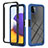 Carcasa Bumper Funda Silicona Transparente 360 Grados ZJ1 para Samsung Galaxy A22 5G Azul