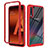 Carcasa Bumper Funda Silicona Transparente 360 Grados ZJ1 para Samsung Galaxy A70S Rojo