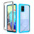 Carcasa Bumper Funda Silicona Transparente 360 Grados ZJ1 para Samsung Galaxy A71 4G A715 Azul Cielo