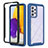 Carcasa Bumper Funda Silicona Transparente 360 Grados ZJ1 para Samsung Galaxy A72 4G Azul