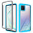 Carcasa Bumper Funda Silicona Transparente 360 Grados ZJ1 para Samsung Galaxy A81 Azul Cielo