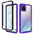 Carcasa Bumper Funda Silicona Transparente 360 Grados ZJ1 para Samsung Galaxy A81 Purpura Claro