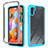 Carcasa Bumper Funda Silicona Transparente 360 Grados ZJ1 para Samsung Galaxy M11 Azul Cielo