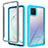 Carcasa Bumper Funda Silicona Transparente 360 Grados ZJ1 para Samsung Galaxy M60s Azul Cielo