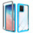 Carcasa Bumper Funda Silicona Transparente 360 Grados ZJ1 para Samsung Galaxy M80S Azul Cielo