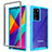 Carcasa Bumper Funda Silicona Transparente 360 Grados ZJ1 para Samsung Galaxy Note 20 Ultra 5G Azul Cielo