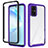 Carcasa Bumper Funda Silicona Transparente 360 Grados ZJ1 para Samsung Galaxy S20 Plus Purpura Claro