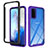 Carcasa Bumper Funda Silicona Transparente 360 Grados ZJ1 para Samsung Galaxy S20 Purpura Claro