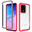 Carcasa Bumper Funda Silicona Transparente 360 Grados ZJ1 para Samsung Galaxy S20 Ultra Rosa Roja