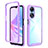 Carcasa Bumper Funda Silicona Transparente 360 Grados ZJ2 para Oppo A58 5G Purpura Claro