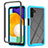 Carcasa Bumper Funda Silicona Transparente 360 Grados ZJ2 para Samsung Galaxy A04s Azul Cielo