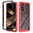 Carcasa Bumper Funda Silicona Transparente 360 Grados ZJ2 para Samsung Galaxy A15 5G Rojo