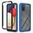 Carcasa Bumper Funda Silicona Transparente 360 Grados ZJ2 para Samsung Galaxy F02S SM-E025F Azul