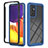 Carcasa Bumper Funda Silicona Transparente 360 Grados ZJ2 para Samsung Galaxy S23 FE 5G Azul