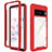 Carcasa Bumper Funda Silicona Transparente 360 Grados ZJ3 para Google Pixel 7 5G Rojo