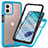 Carcasa Bumper Funda Silicona Transparente 360 Grados ZJ3 para Motorola Moto G53 5G Azul Cielo