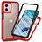 Carcasa Bumper Funda Silicona Transparente 360 Grados ZJ3 para Motorola Moto G53 5G Rojo